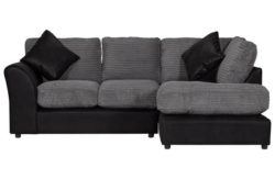 New Bailey Regular Fixed Back Right Corner Sofa- Charcoal